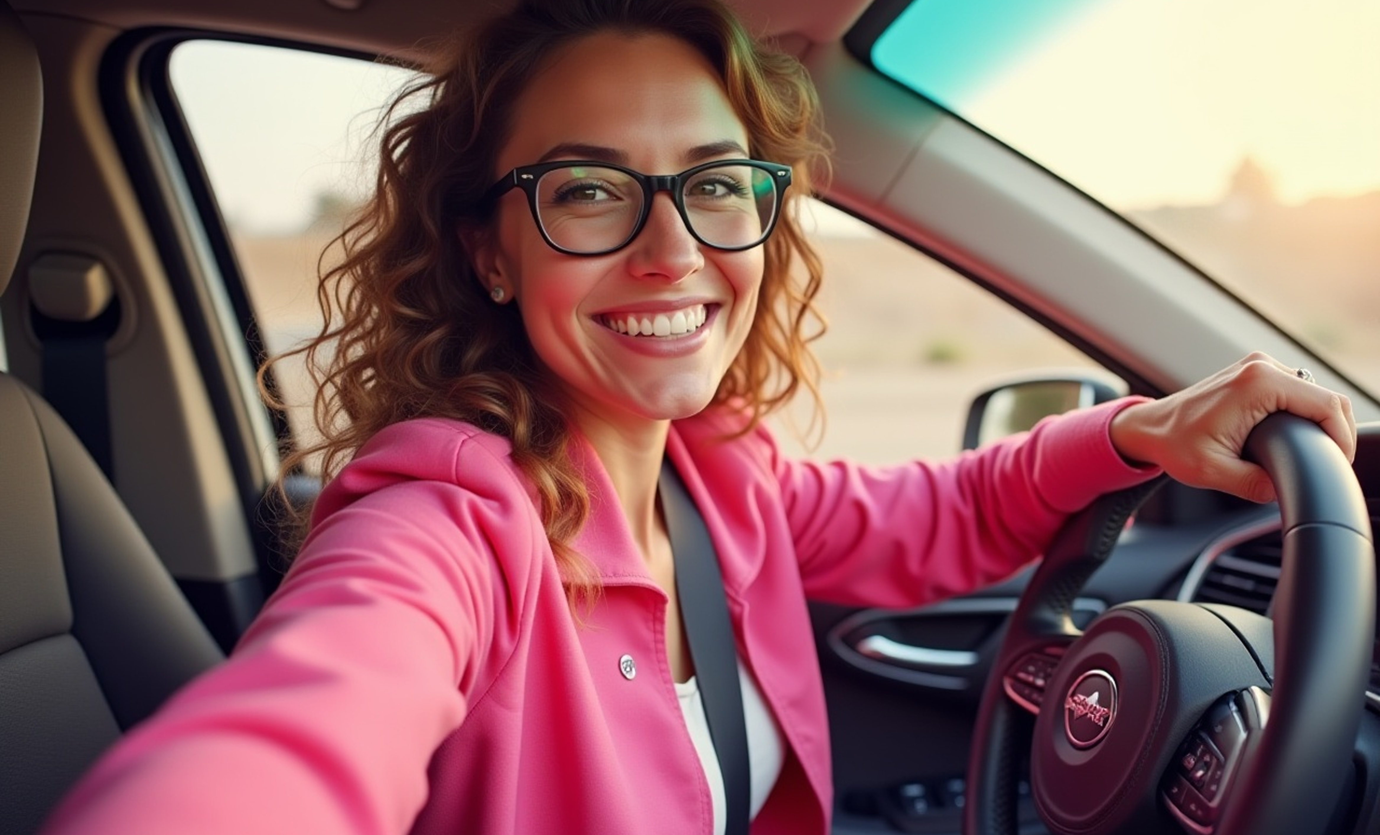Woman driving